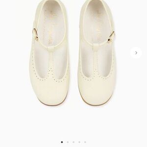 Le Crayon Cream Kids Dress Shoes